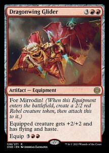 MTG ■赤/英語版■ 《竜翼の滑空者/Dragonwing Glider》ファイレクシア：完全なる統一 ONE