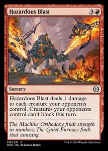 MTG ■赤/英語版■ 《危険な爆風/Hazardous Blast》ファイレクシア：完全なる統一 ONE