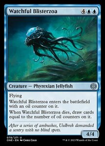 MTG ■青/英語版■ 《用心深いブリスタゾア/Watchful Blisterzoa》ファイレクシア：完全なる統一 ONE