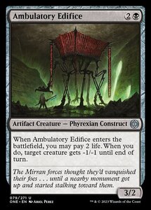 MTG ■黒/英語版■ 《歩行型建造物/Ambulatory Edifice》ファイレクシア：完全なる統一 ONE