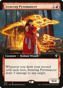 MTG ■赤/英語版■ 《アイレンクラッグの紅蓮術師/Irencrag Pyromancer》▲拡張アート▲ エルドレインの王権 ELD