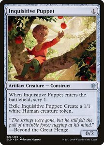 MTG ■無/英語版■ 《知りたがる人形/Inquisitive Puppet》★FOIL★エルドレインの王権 ELD