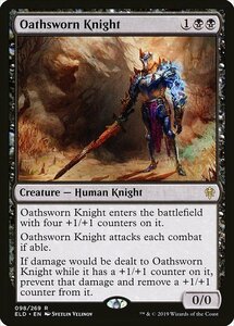 MTG ■黒/英語版■ 《誓いを立てた騎士/Oathsworn Knight》★FOIL★エルドレインの王権 ELD