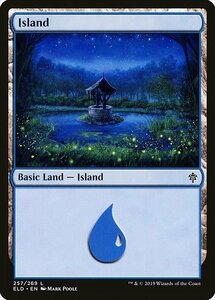 MTG ■土地/英語版■ 《島/Island》エルドレインの王権 ELD 　