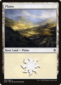 MTG ■土地/英語版■ 《平地/Plains》エルドレインの王権 ELD 　