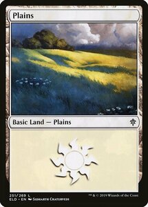 MTG ■土地/英語版■ 《平地/Plains》エルドレインの王権 ELD 　