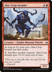 MTG ■赤/英語版■ 《アン一門の侵略者/Ahn-Crop Invader》灯争大戦 WAR