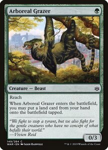 MTG ■緑/英語版■ 《樹上の草食獣/Arboreal Grazer》灯争大戦 WAR