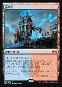 MTG ■土地/日本語版■ 《蒸気孔/Steam Vents》ラヴニカのギルド GRN