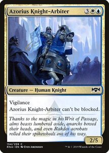 MTG ■金/英語版■ 《アゾリウスの騎士判事/Azorius Knight-Arbiter》ラヴニカの献身 RNA