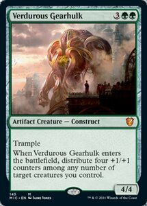 MTG ■緑/英語版■ 《新緑の機械巨人/Verdurous Gearhulk》イニストラード:真夜中の狩り統率者 MIC