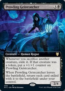 MTG ■黒/英語版■ 《うろつく霊捕らえ/Prowling Geistcatcher》▲拡張アート▲ イニストラード:真夜中の狩り統率者 MIC