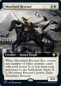 MTG ■白/英語版■ 《ムーアランドの救助者/Moorland Rescuer》▲拡張アート▲ イニストラード:真夜中の狩り統率者 MIC