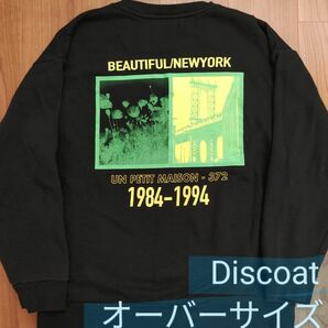 discoat プリントスウェット　トレーナー　NEWYORK　