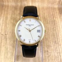 【1円〜】FREDERIQUE CONSTANT フレデリック コンスタント 腕時計 メンズ AT 自動巻 ホワイト文字盤 ゴールド ローマン 裏スケ 可動品_画像7