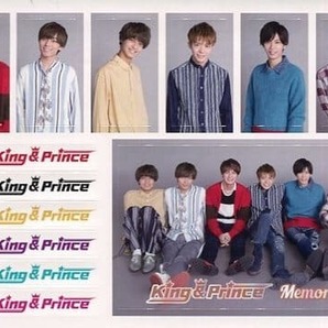 キンプリ King ＆ Prince CD購入特典 Memorial 初回限定盤A B 通常盤 先着購入特典 A6ステッカーシートA B C 3枚セットの画像3