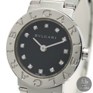 BVLGARI BVLGARY BVLGARY BB23SS женский часы 12PD diamond чёрный SS кварц ломбард 