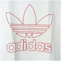 新品未使用◆送料無料●(OT)(XL)アディダスオリジナルス adidasoriginals 白/ホワイト アウトライン トレフォイル 半袖Tシャツ/レディース_画像3