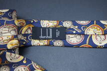 dunhill ダンヒル メンズ ネクタイ　時計総柄　 ビジネス スーツ 服飾小物 ブランド　R524_画像5