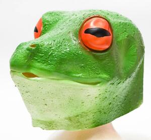  frog mask . rubber mask head gear [ first come, first served ]