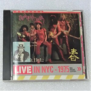 希少盤15曲 NEW YORK DOLLS LIVE IN NYC - 1975 RED PATENT LEATHER パリでのライブ音源収録 1984/CANADA盤
