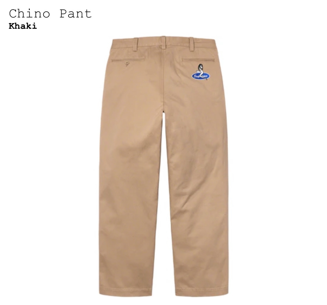 22aw supreme pin up Chino Pant 34 brown お買い得 www