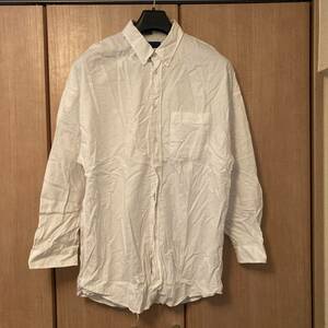 size M | etudes | ロング丈 ビッグサイズ コットン ポケット シャツ | ホワイト | エチュード | COTTON POCKET SHIRT | WHITE 白