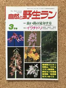 自然と野生ラン 1986年3月号　ウチョウラン　エビネ　イワチドリ 　※ 園芸JAPAN