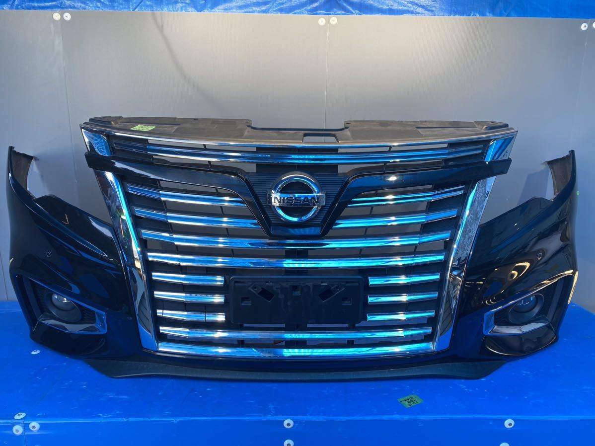 国内外の人気! 日産エルグランドHSアーバンクロムE52中期Fバンパー