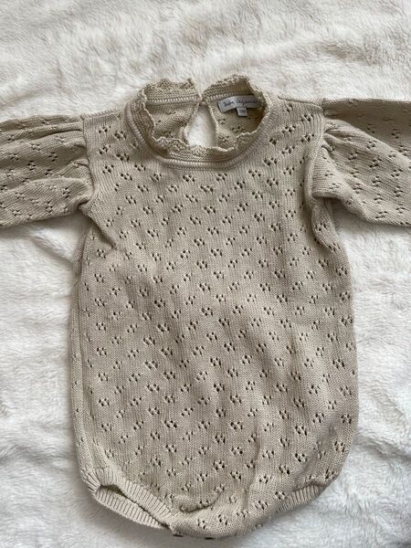 bebe organic ニットロンパース 12m