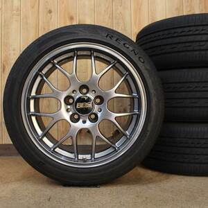 VW ゴルフ Golf Audi アウディ A4等 BBS RG-R RG718 鍛造 FORGED DB 17インチ 21年製 レグノ 225/45R17 タイヤ ホイール 4本SET