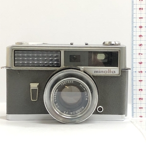 7 ジャンク品 minolta HI-MATIC ミノルタ MINOLTA ROKKOR-PF 1：2 ｆ＝45ｍｍ フイルムカメラ