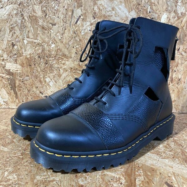 Dr. Martens KATRIINIA レザー バック ジッパー ブーツ UK8 ドクター マーチン ハイカット ブーツ