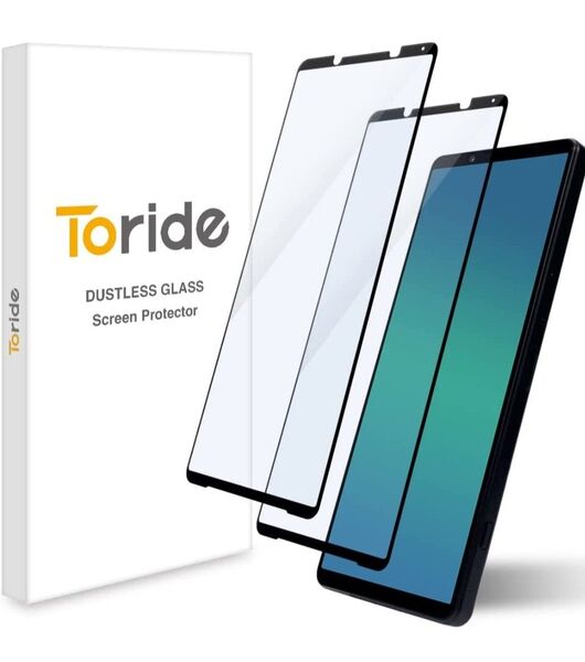 ☆即購入OK☆Toride ホコリが入らない Xperia 1Ⅳ用 ガラスフィルム 2枚入
