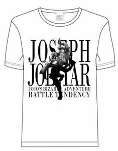 【即決・送料無料】 ジョジョの奇妙な冒険　ジョセフ・ジョースター　Tシャツ（Lサイズ、ホワイト）★1