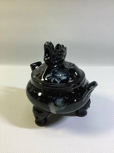 S962* курильница . инструмент чайная посуда чайная посуда ароматическая палочка . птица чёрный антиквариат товар изделие прикладного искусства декортивный элемент три пара предметы для домашнего буддийского алтаря б/у 