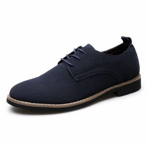 *27cm* мужской замша обувь deck shoes темно-синий [431]U614