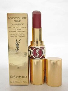 [ free shipping ]YSL Yves Saint-Laurent rouge voryupte car in lipstick color number 76 red in The dark just a little used France made /n946613