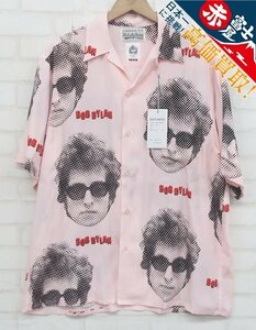 7T0380/新品 WACKO MARIA BOB DYLAN S/S HAWAIIAN SHIRT ワコマリア ボブディラン ハワイアンシャツ