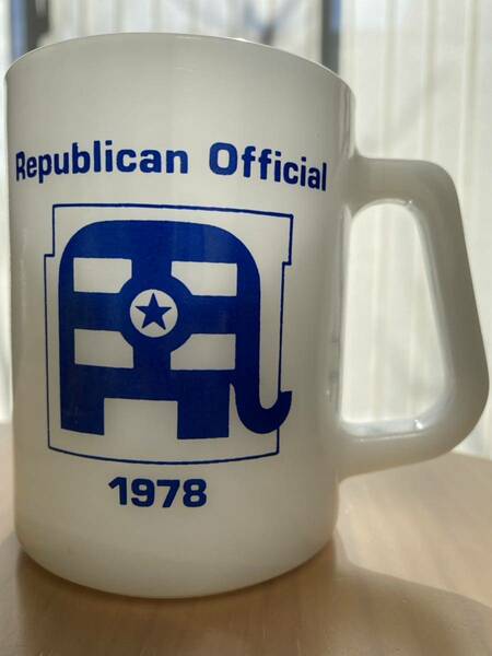 フェデラル　アドマグ　トールマグ　アメリカ　選挙　ゾウ　大きめ　マグカップ　ミルクグラス　ビアマグ　Republican