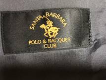 送料無料新品SANTA BARBARA POLO&RACQUET CLUB 毛100%スーツ/3つボタン2パンツ★BE5 身長170cm,ウエスト94cm/ダークグレー★裾加工済ダブル_画像3