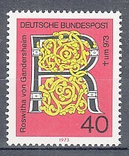 西ドイツ 1973年未使用NH 著名人/詩人/ロスヴィータ#770