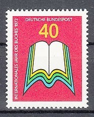 西ドイツ 1972年未使用NH 国際読書年#740