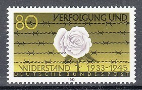 西ドイツ 1983年未使用NH 反ナチ抵抗運動/白バラ運動#1163