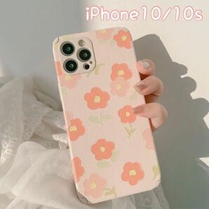 iPhone カバー　iPhone X iPhone XS iPhone10 iPhone10s 韓国　花柄　ピンク　可愛い