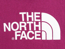 ■ ノースフェイス プリント スウェット フード パーカー ( レディース M ) The North Face トレーナー プルオーバー 裏起毛 スエット 紫_画像3