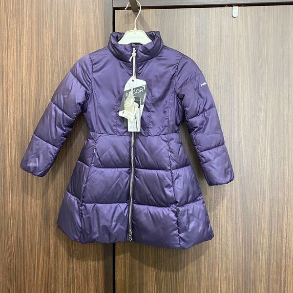 良品 定価5.7万 EMPORIO ARMANI エンポリオアルマーニ ブルゾン コート アウター 4A 106cm 女の子