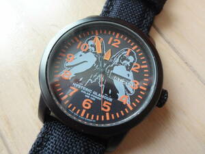  beautiful goods rare HYSTERIC GLAMOUR solar wristwatch orange pattern 