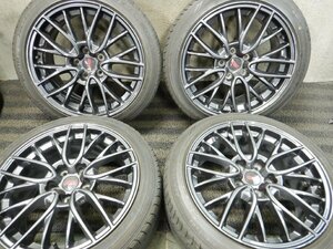 J5T7144■225/45R18 DUNLOP LEMANS LM704 スバル 純正 STi ENKEI 8.5J 5H +55 PCD114.3 夏タイヤ★条件付送料無料★