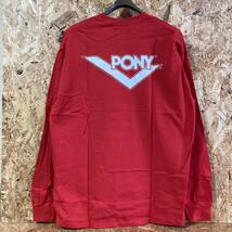 PONY ポニー 長袖 Tシャツ XL レッド ロンT_画像1